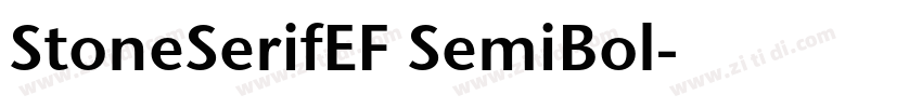StoneSerifEF SemiBol字体转换